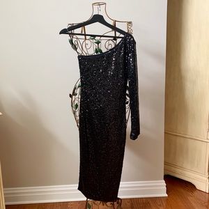Fashion Nova Black Sequin Dress